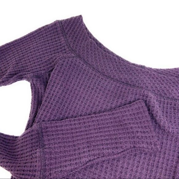 We the Free Purple Thermal Oversized Top - Picture 4 of 5